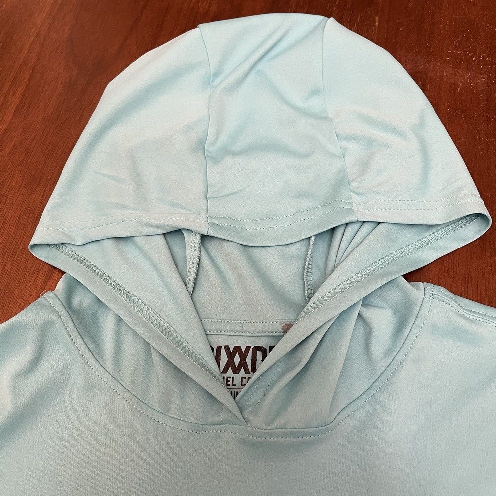 Dixxon Flannel Co Men's 3X Turquoise Form Function Performance Sun Hoodie - Picture 5 of 10